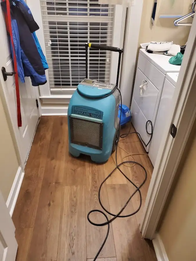 Commercial dehumidifier deployed for Flood Damage Cleanup in Tamalpais-Homestead Valley